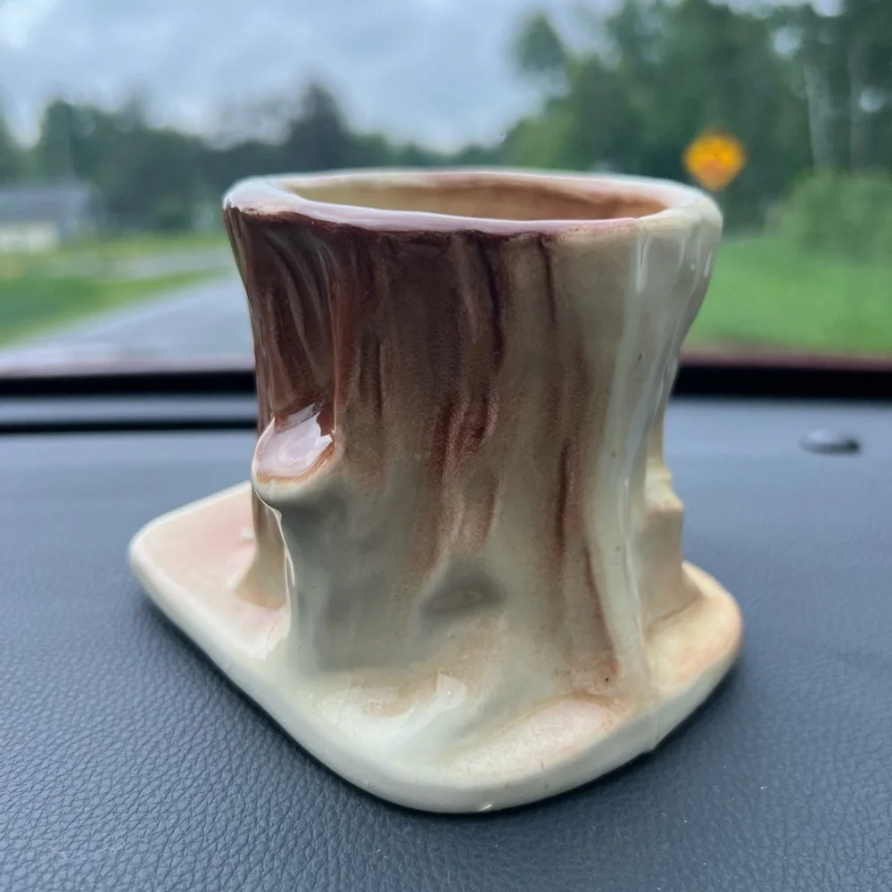 kangaroo Pink and Cream Ceramic Accent Vase